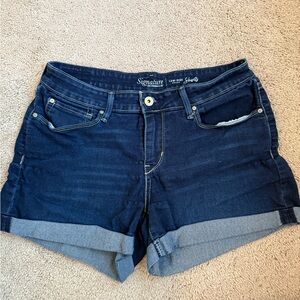 Levi's Women's Dark Blue Jean Shorts